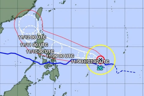 Bão Kalmaegi đi qua, siêu bão Fung wong vào Biển Đông đầu tuần tới