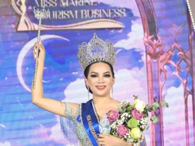 Khoảnh khắc đăng quang của Tân Hoa hậu Doanh nhân Du lịch Biển 2023