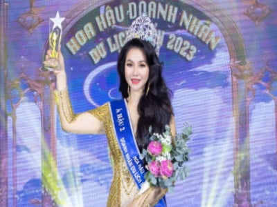 Doanh nhân Nguyễn Thị Thanh Thúy đoạt Á hậu 2 Hoa hậu Doanh nhân Du lịch Biển 2023