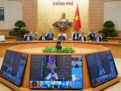 Thủ tướng Nguyễn Xuân Phúc họp thượng đỉnh trực tuyến G20 ứng phó Covid-19