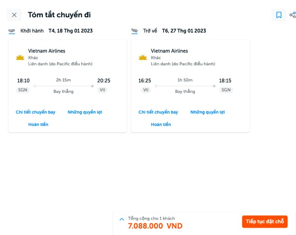 Giá vé máy bay Tết năm 2023 lúc cao điểm: Mức 6-7 triệu, bạn về quê hay ở lại?