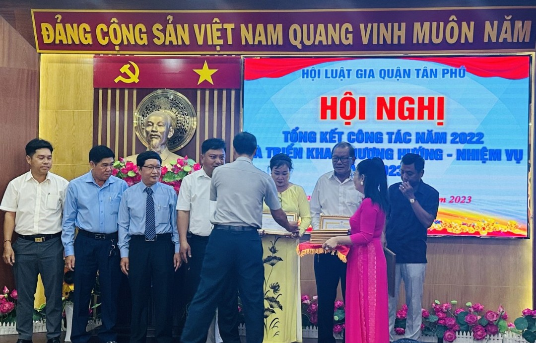 Hội Luật gia quận Tân Phú tổng kết công tác hội năm 2022