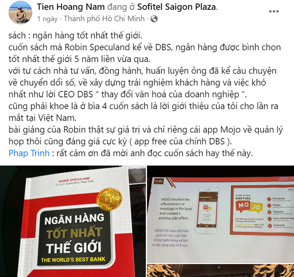 Ra mắt quyển sách “Ngân hàng tốt nhất thế giới” tác giả Robin Speculand