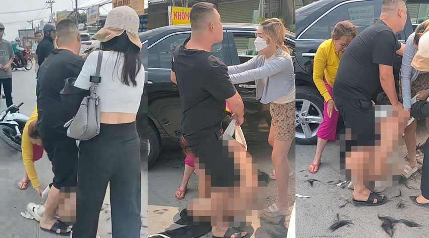 Bắt giữ 3 người trong nhóm đánh ghen cắt tóc, lột quần áo cô gái giữa đường