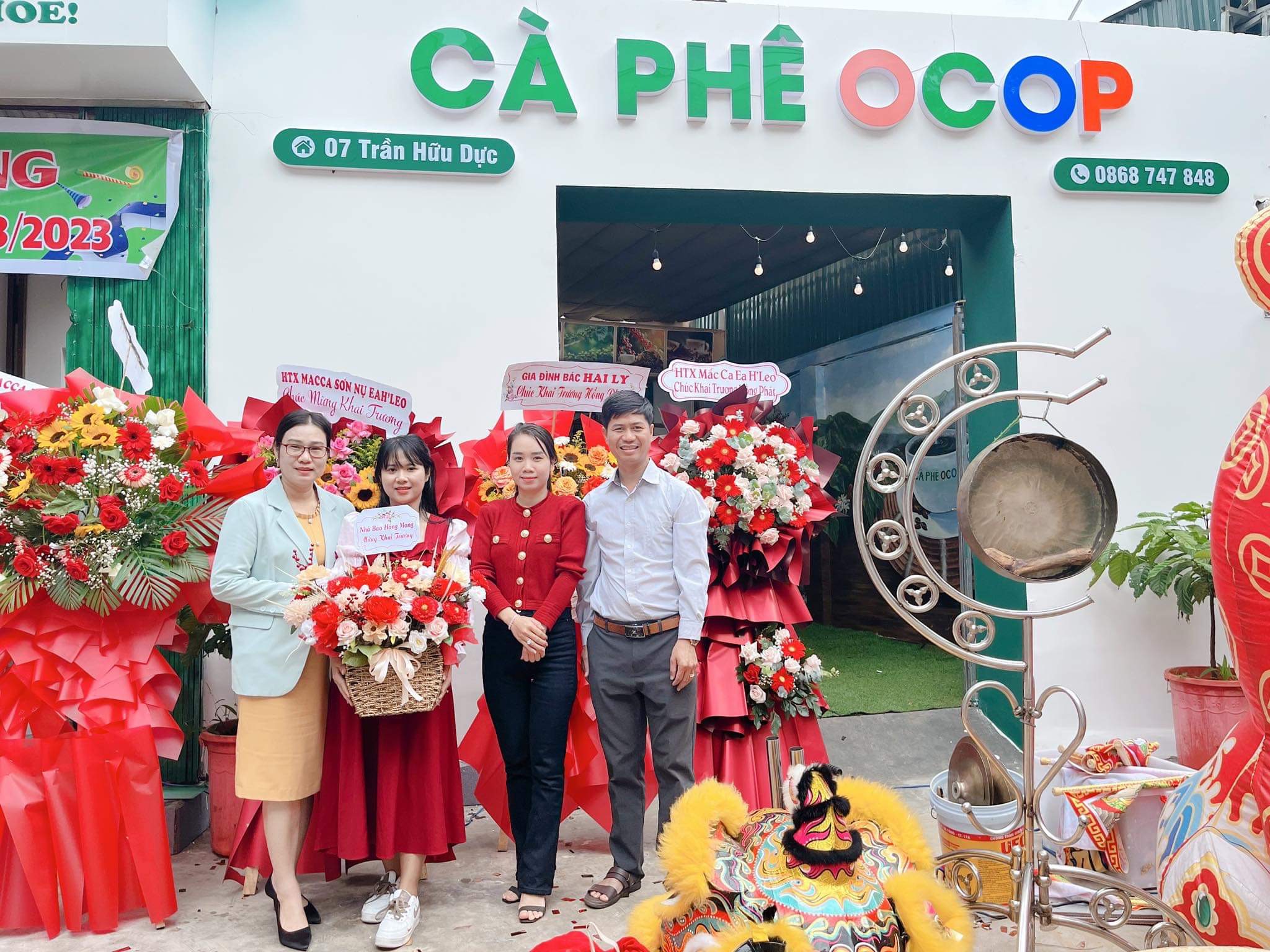 Công ty Cà phê Vương Thành Công giới thiệu điểm trưng bày sản phẩm OCOP